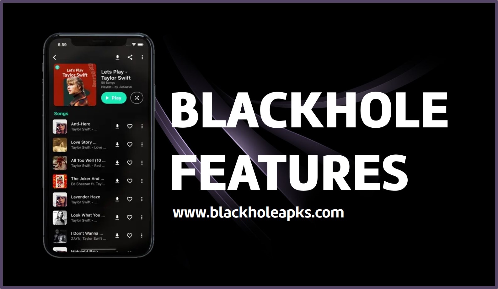 blackhole apk features
